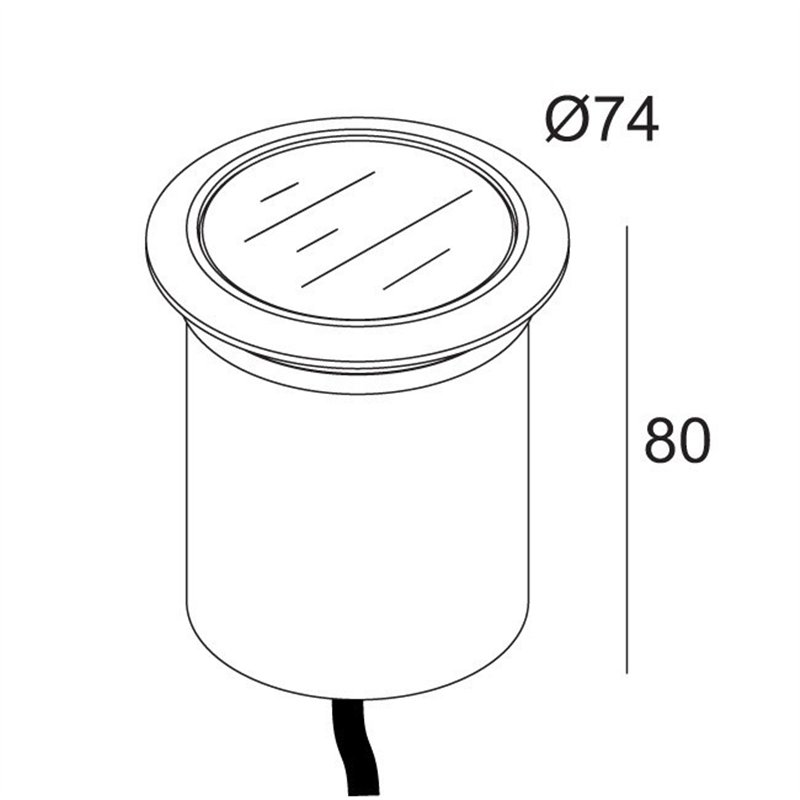 Delta Light LOGIC 60 R A 24V Recessed lamp