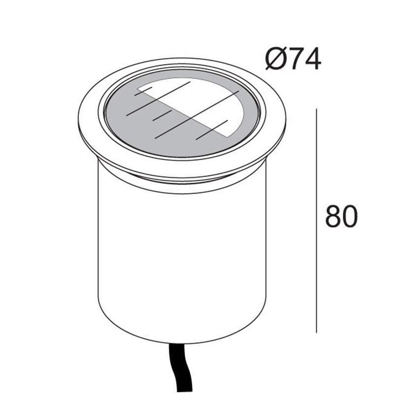 Delta Light LOGIC 60 R A MOON 24V Lampe encastrée
