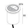 Delta Light LOGIC 60 R A MOON 24V Lampe encastrée
