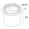 Delta Light LOGIC 90 R A WALLWASH Spot encastré