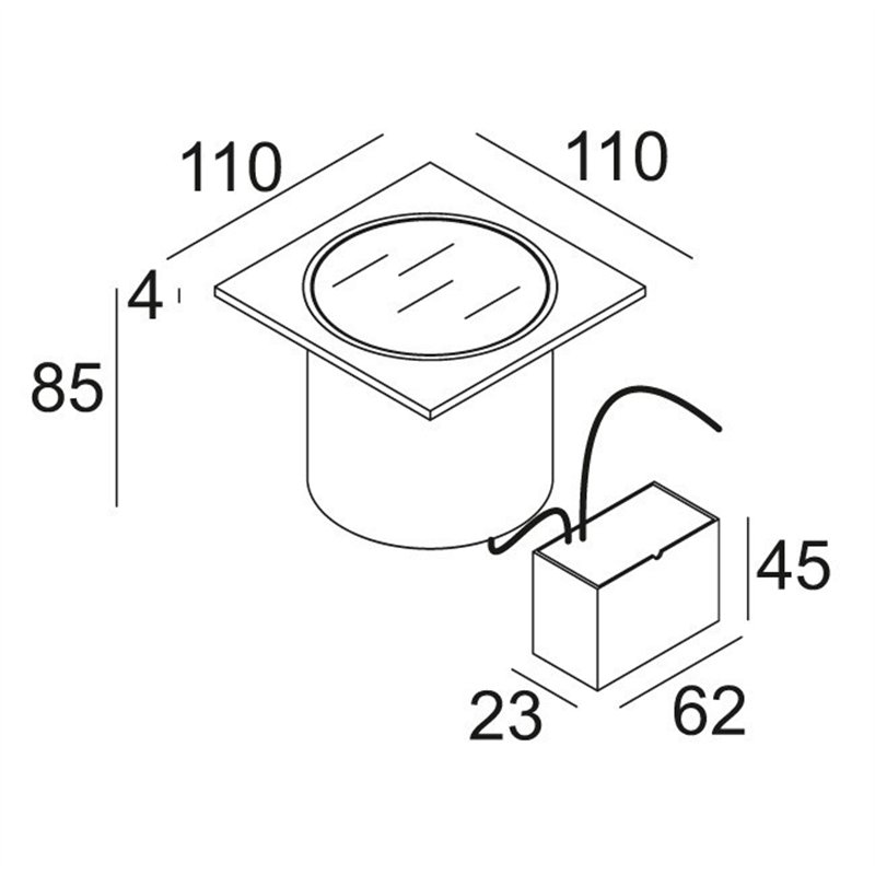 Delta Light LOGIC S 24V Recessed lamp
