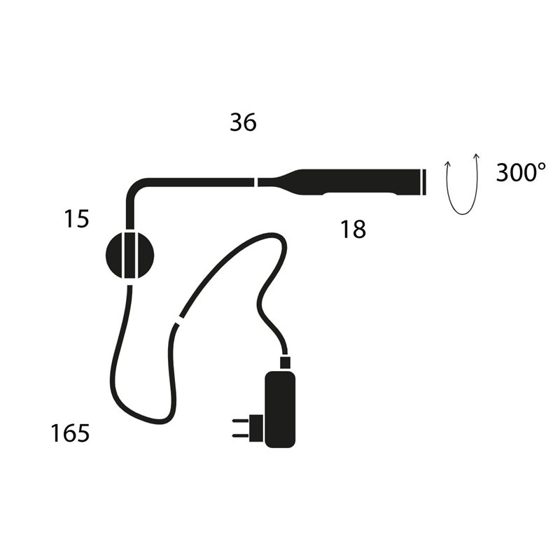 Lumina Flo Wall (with cable/adaptor) Wall lamp