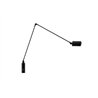 Lampe de table Lumina Daphine Cilindro LED avec tête orientable et bras réglable.