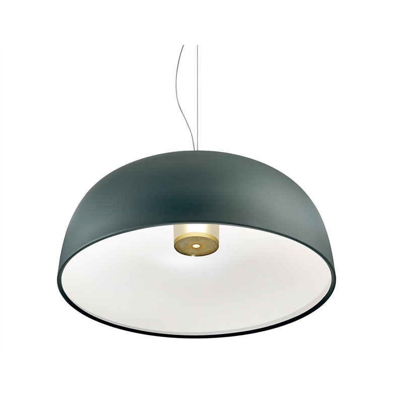 Lumina Tia 600 suspension lamp with refined design, 60 cm diameter and suspension length up to 300 cm.