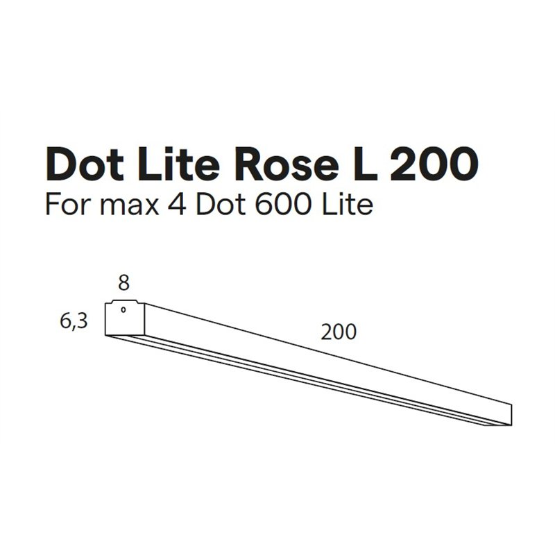Lumina Dot Lite Linear Rose 200 cm Multi (Max. x8)