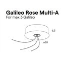 Lumina Galileo Rose Multi‑A – Hoogwaardige plafondpot voor max. 3 Galileo pendels
