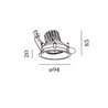 Wever & Ducré Deep Adjust 1.0 LED wire springs Recessed spot