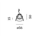 Wever & Ducré Deep Bijou 1.0 springveren Inbouwspot