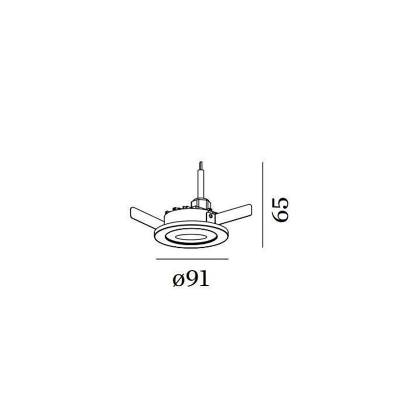 Wever & Ducré Intra 1.0 Opal Plafondlamp