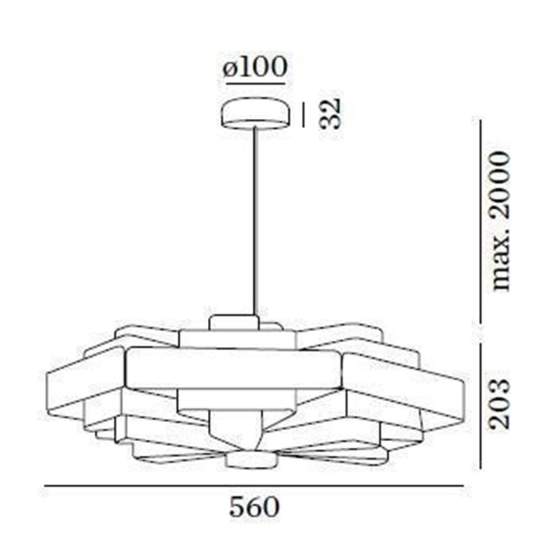 Wever & Ducré J.J.W. 04 Lampe à suspension