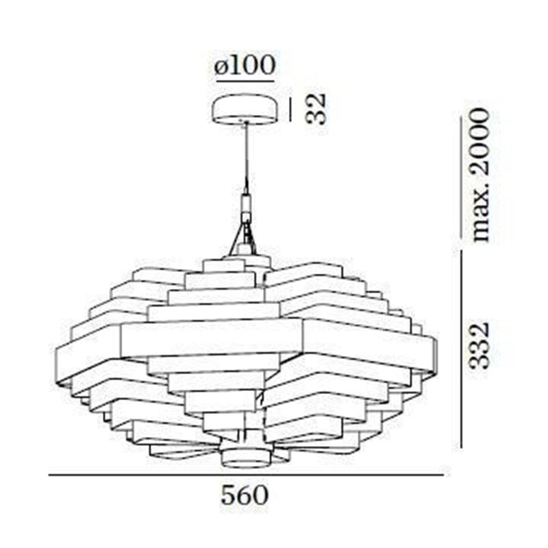 Wever & Ducré J.J.W. 042 Lampe à suspension