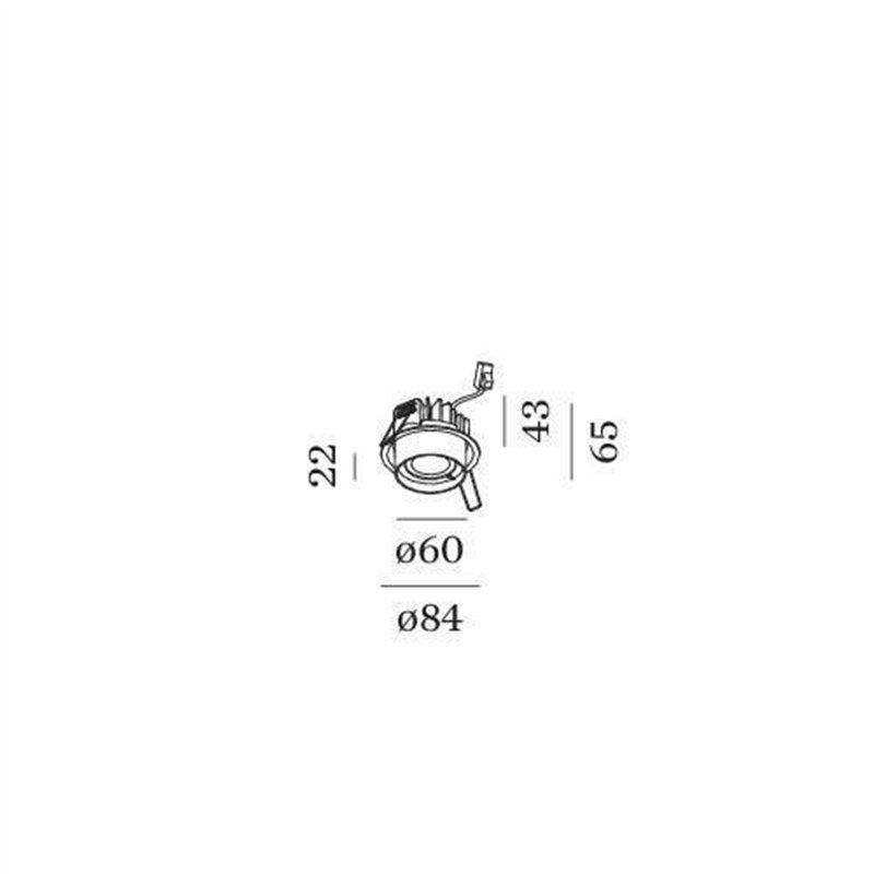Wever & Ducré Rini Sneak IP44 1.0 LED Spot encastré