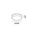 Wever & Ducré Rob IP44 1.6 Plafondlamp