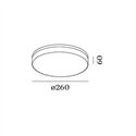 Wever & Ducré Rob IP44 2.6 Plafondlamp