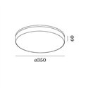 Wever & Ducré Rob IP44 3.5 Plafondlamp