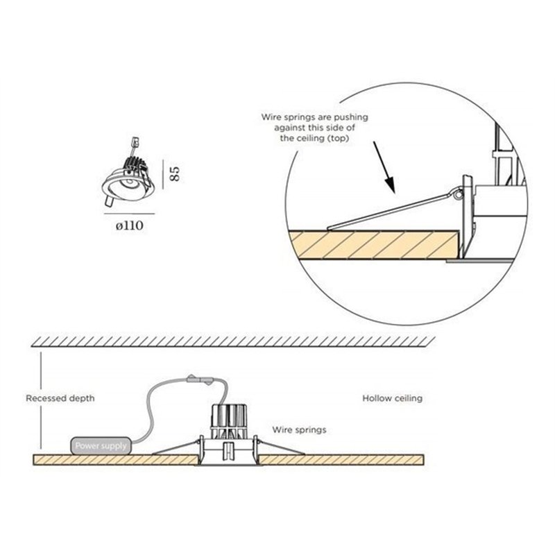 Wever & Ducré Rony Adjust 1.0 LED Recessed spot