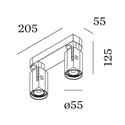 Wever & Ducré Sqube On Base 2.0 PAR16 Plafondlamp