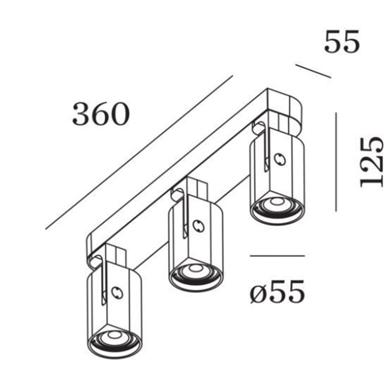 Wever & Ducré Sqube On Base 3.0 PAR16 Deckenlampe