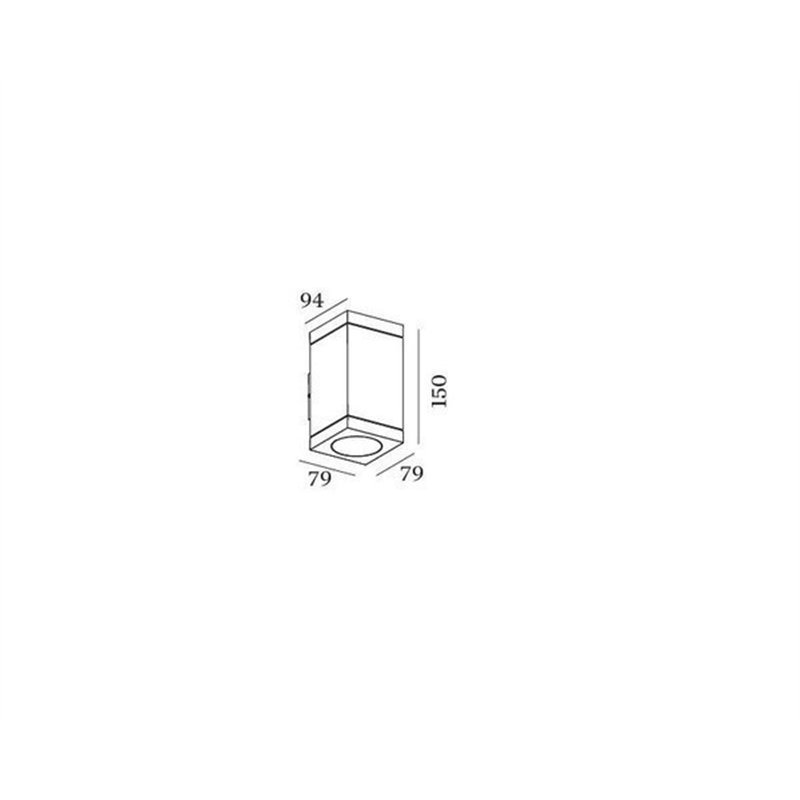 Wever & Ducré Tube Carré Wall 2.0 PAR16 Wandlamp