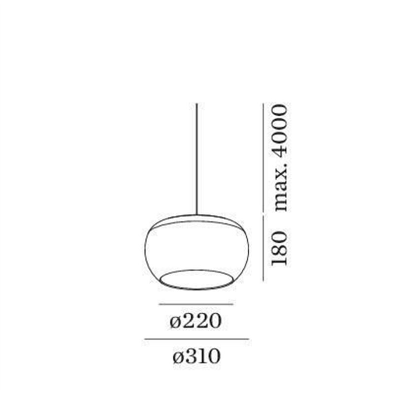 Wever & Ducré Wetro 3.0 Lampe à suspension