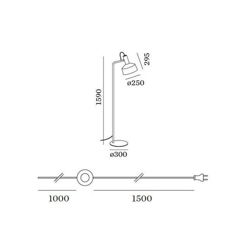 Wever & Ducré Roomor Floor 1.2 Lampadaire