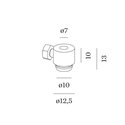 Wever & Ducré Strain Relief For Suspended Luminaire Power Cable Fixation In Base