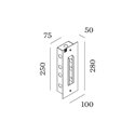 Wever & Ducré Stripe 2.2 Recessed Housing Incl. Plasterkit