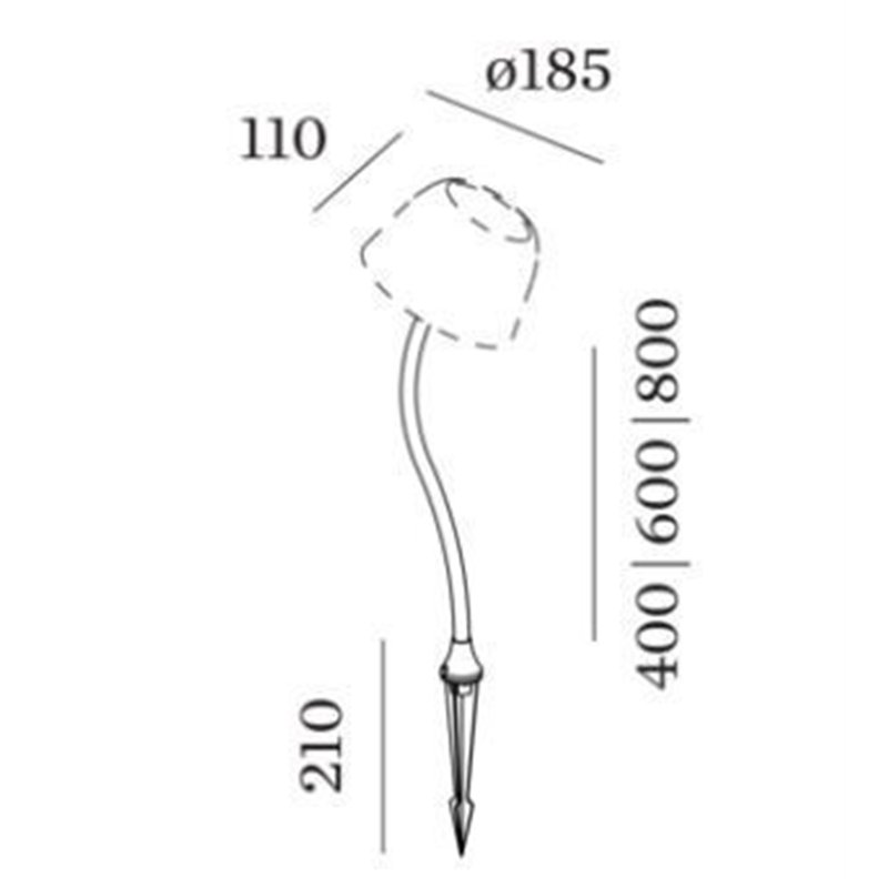 Wever & Ducré Pole 800 Curved Swam