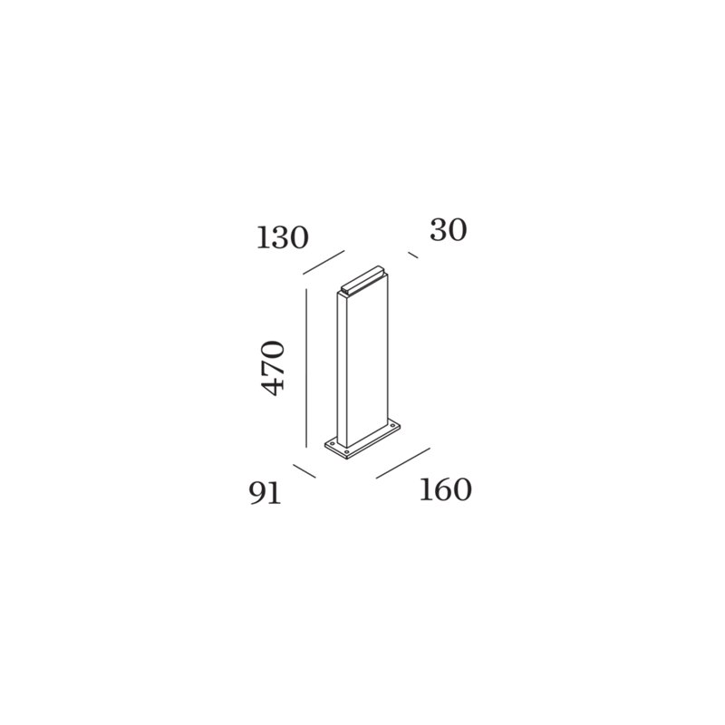 Wever & Ducré Pole 470 With Fixation Plate