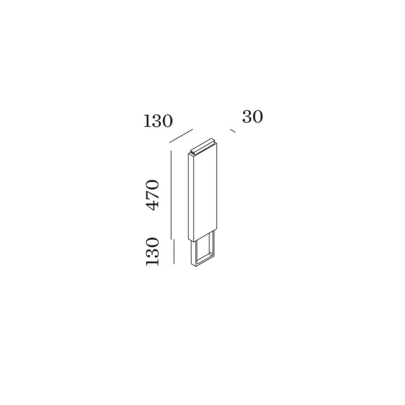 Wever & Ducré Pole 470 With Concrete Ground Fixation