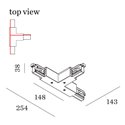 Wever & Ducré T-Connector 4.0 3-Phase Track