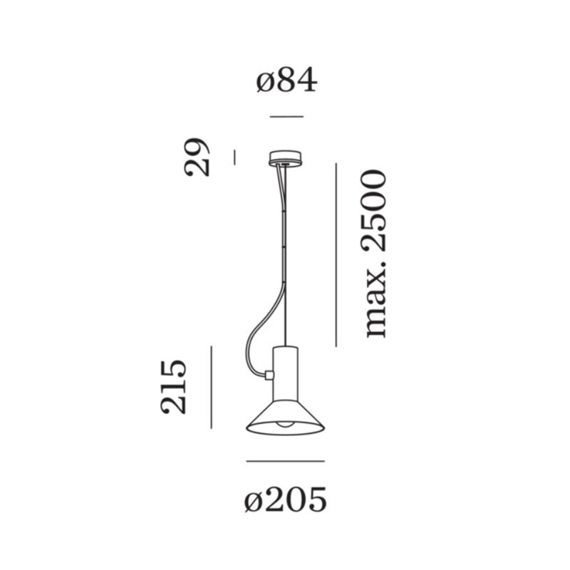 Wever & Ducré Roomor Cable 1.1 E27 Suspension lamp