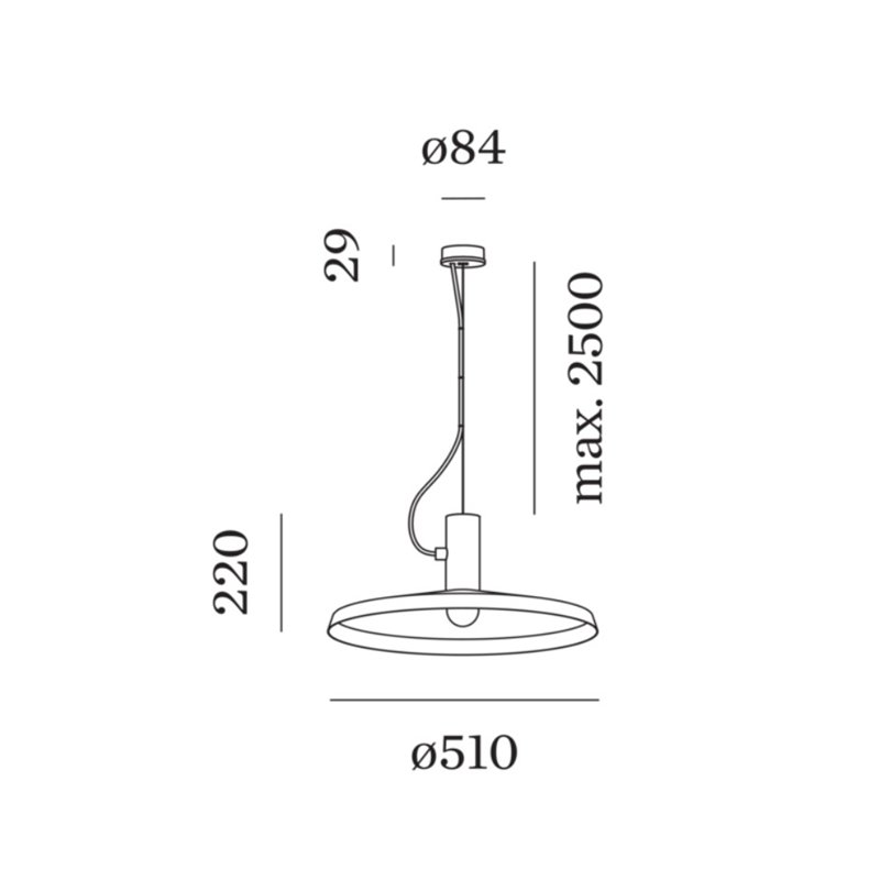 Wever & Ducré Roomor Cable 1.4 E27 Hängelampe