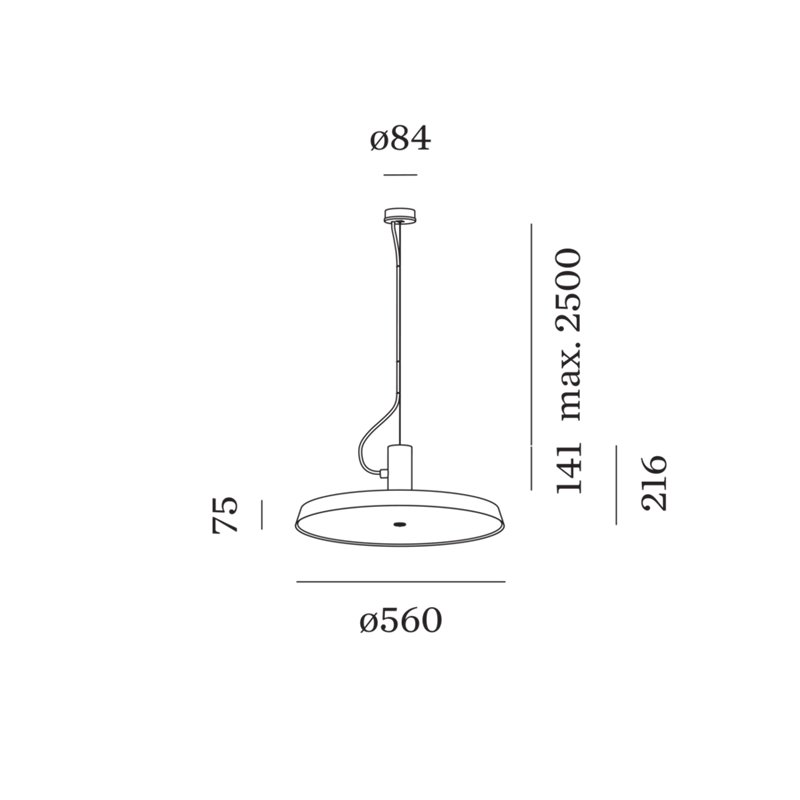 Wever & Ducré Roomor Office Cable 1.0 Suspension lamp