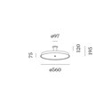 Wever & Ducré Roomor Office Surface 1.0 Plafondlamp