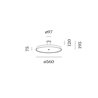 Wever & Ducré Roomor Office Surface 1.0 Plafonnier