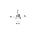 Wever & Ducré Deep Bijou IP65 1.0 springveren Inbouwspot