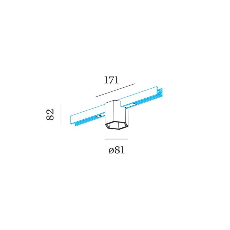 Wever & Ducré Hexo On Strex 1.0 Track lighting fixture