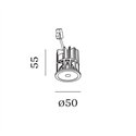 Wever & Ducré LED MODULE HO D50 12W CRI90 4000K 1420 lm WHITE