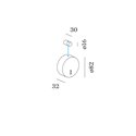 Wever & Ducré Wall Base For 1 Luminaire