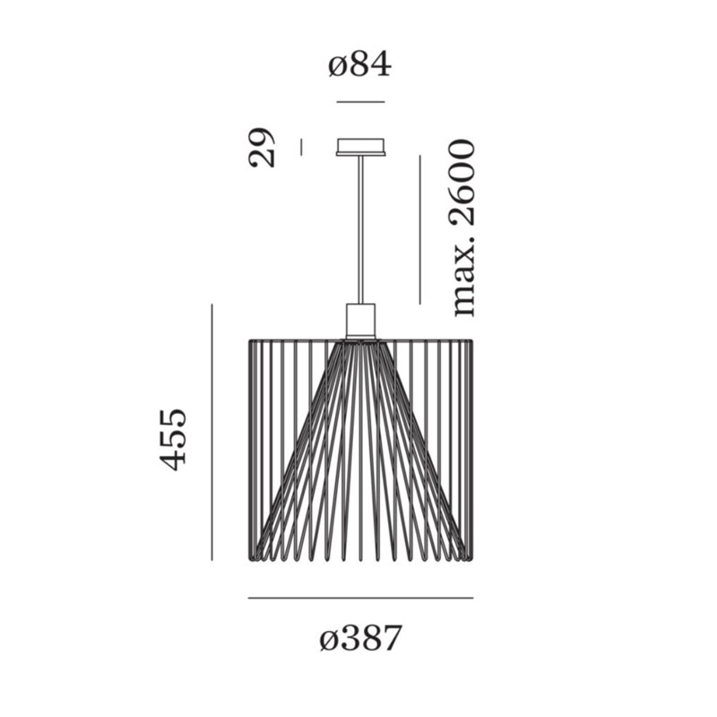 Wever & Ducré Wiro 3.8 Lampe à suspension