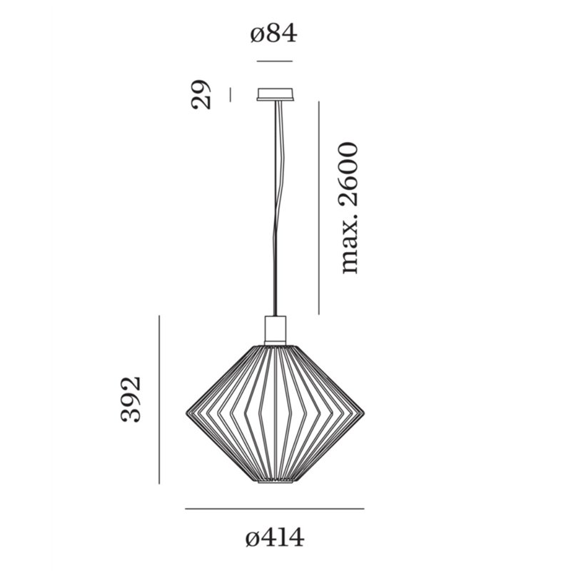 Wever & Ducré Wiro Diamond 1.1 Lampe à suspension