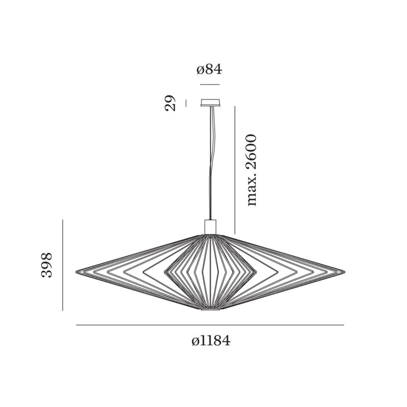 Wever & Ducré Wiro Diamond 3.0 Lampe à suspension