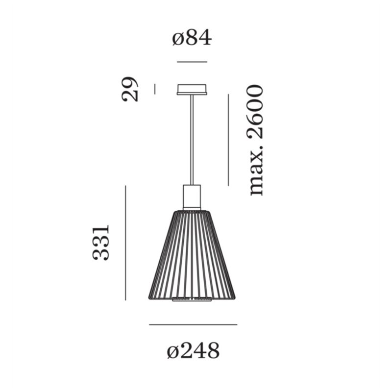Wever & Ducré Wiro Cone 1.0 Hanglamp