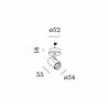 Wever & Ducré Ceno Semi Recessed 1.0 Einbaustrahler