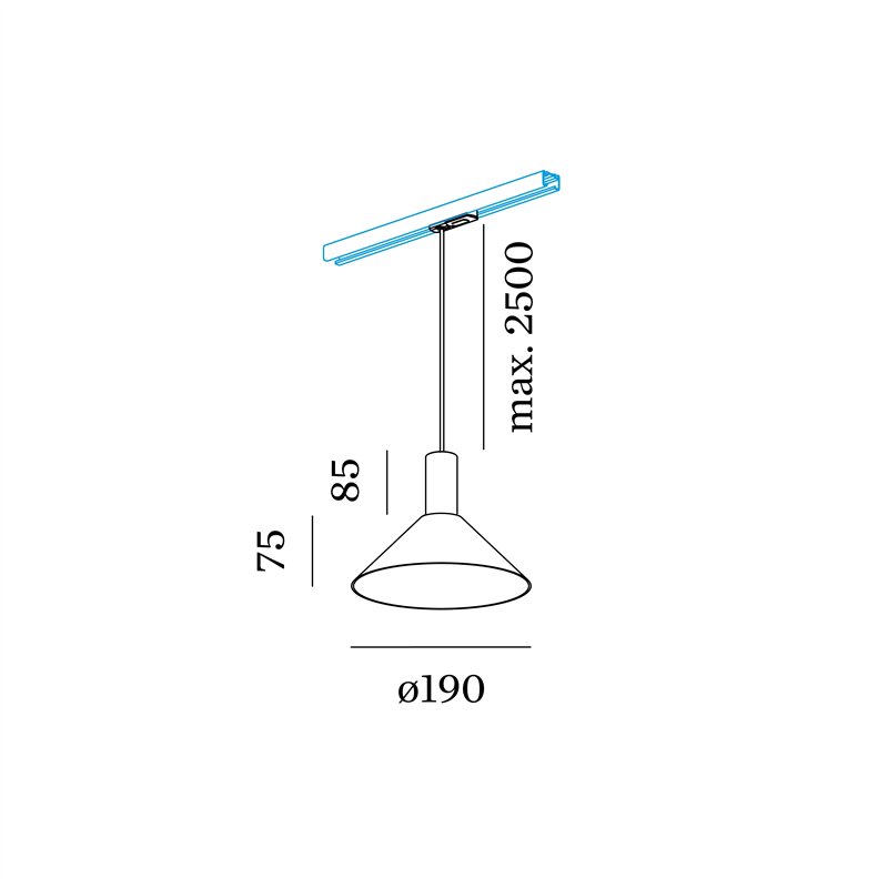 Wever & Ducré Odrey On Track 1.6 PAR16 Track lighting fixture
