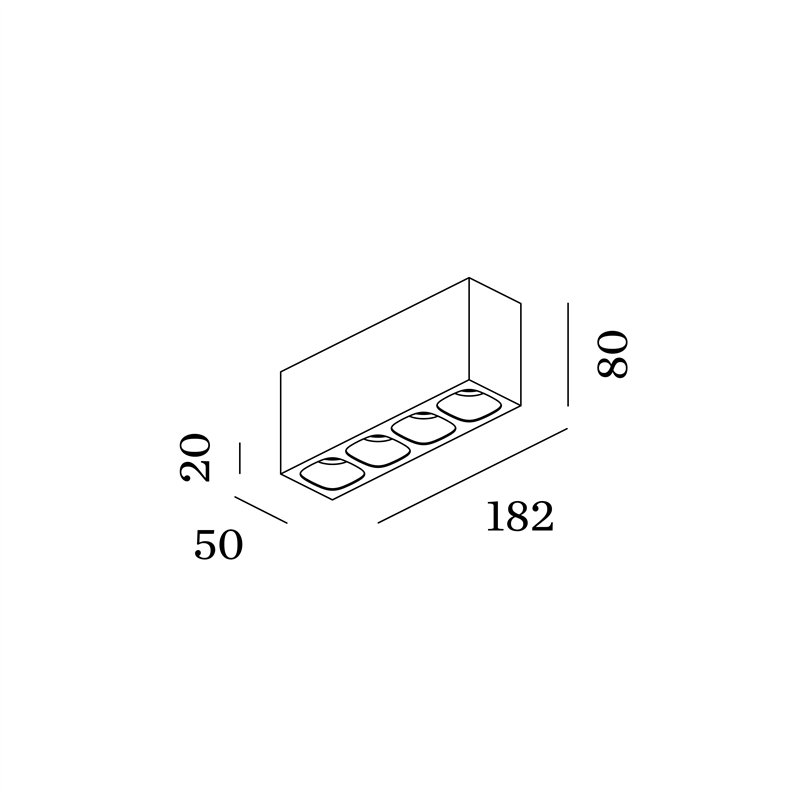 Wever & Ducré Pirro Spot Surface 4.0 Plafonnier