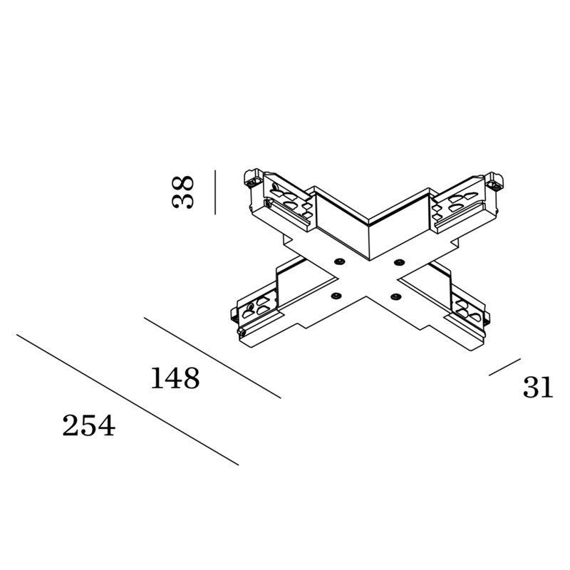 Wever & Ducré X-Feed 3-Phase Track