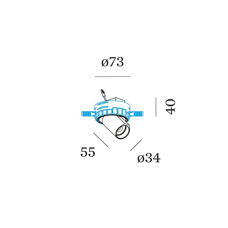 Wever & Ducré Bliek Round Petit Trimless 1.0 Einbaustrahler