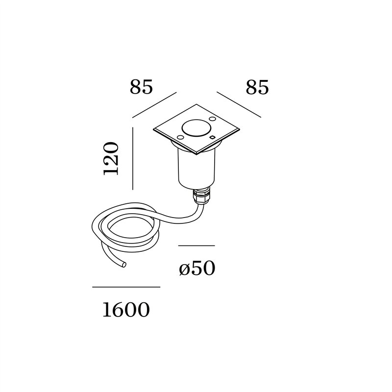 Wever & Ducré Chart 0.9 Grondlamp